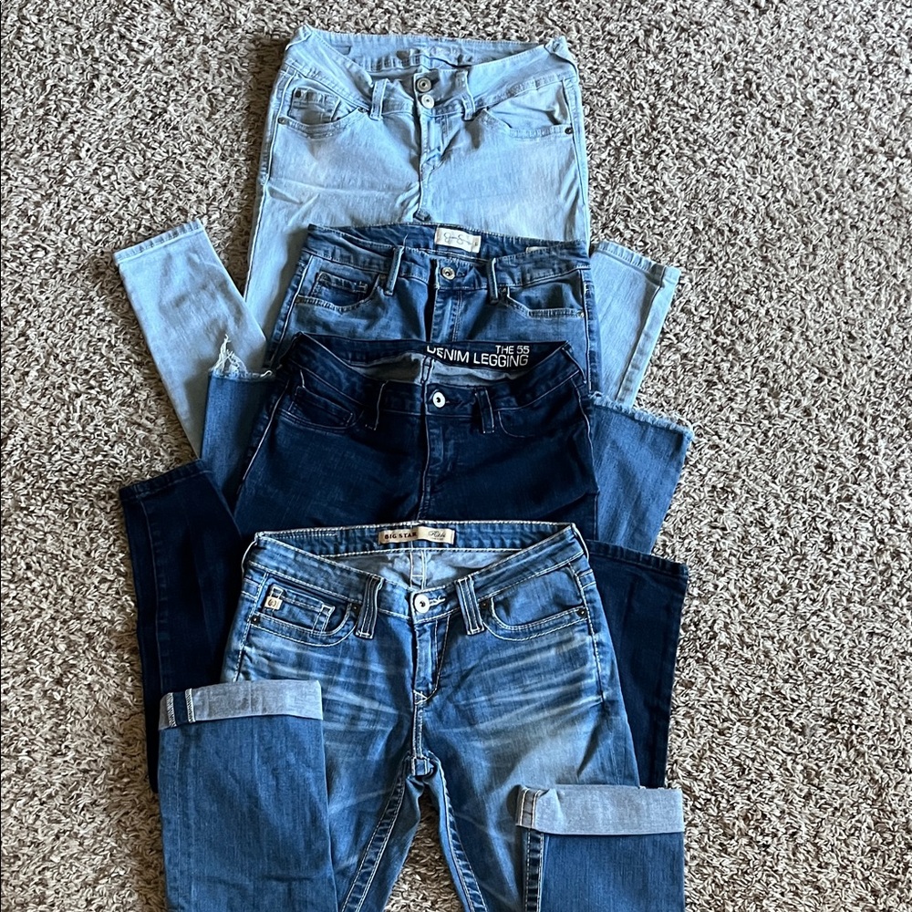 BIG STAR, Jessica Simpson, Wallflowers, & Bullhead Skinny Jeans Bundle - SZ 27/5